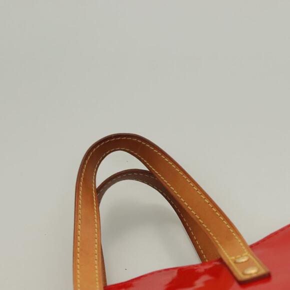 LOUIS VUITTON Monogram Vernis Reade PM Hand Bag Red Rouge M91088 - Picture 8 of 12